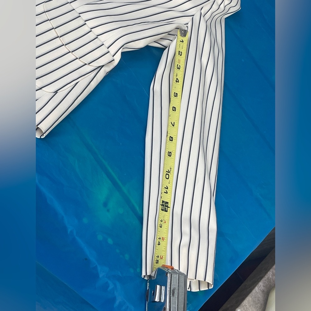 Off White Preppy Kasper Black and White Blazer with Notched Lapel size 2 - Picture 12 of 16